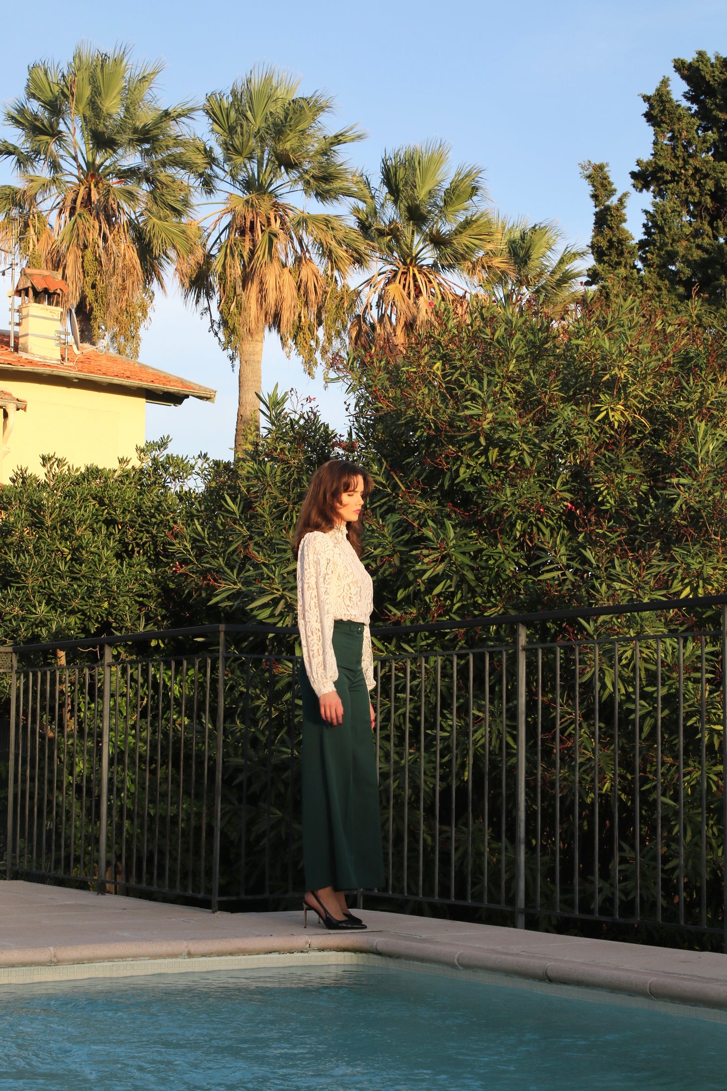 Classic stylish wool trousers