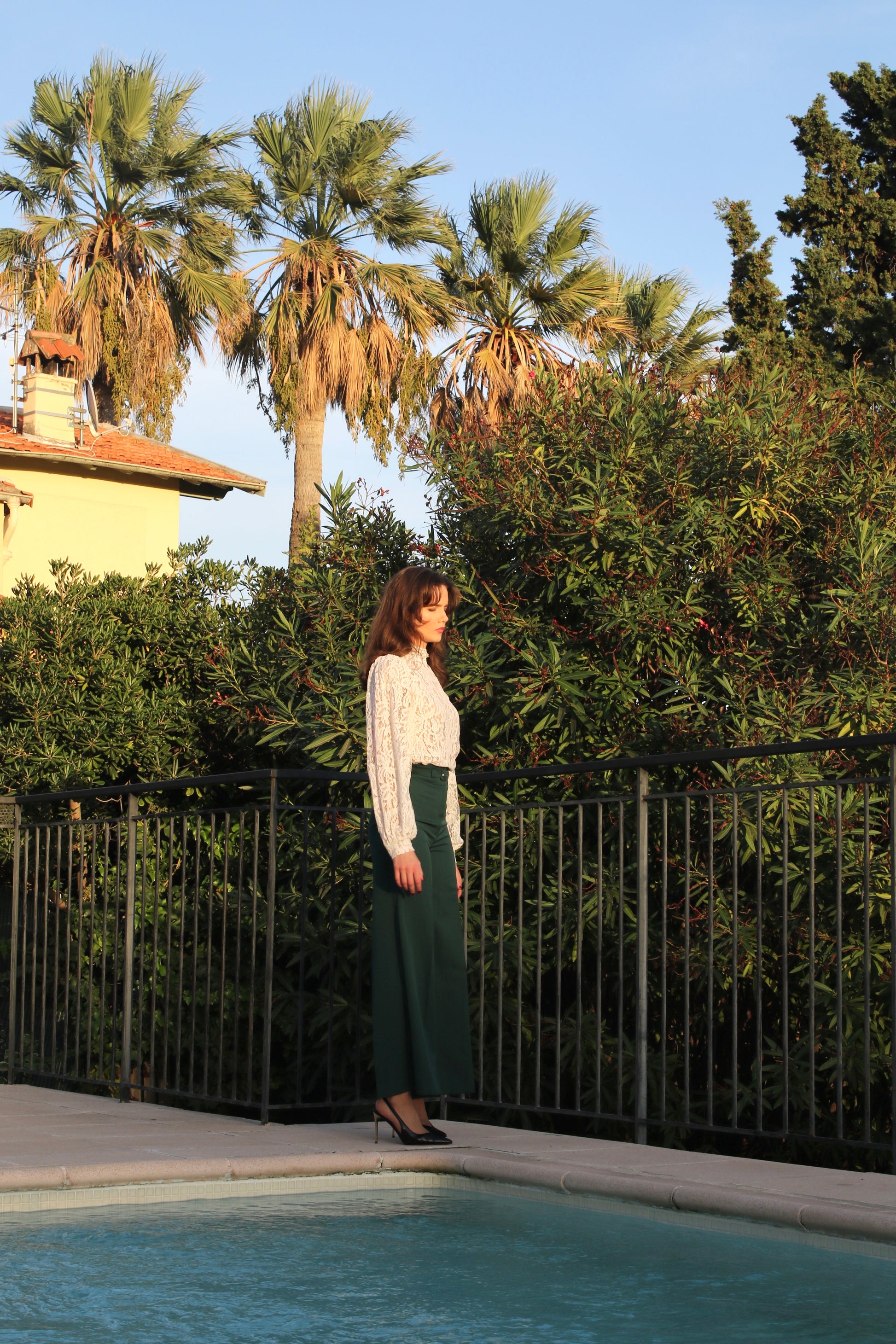 Classic stylish wool trousers