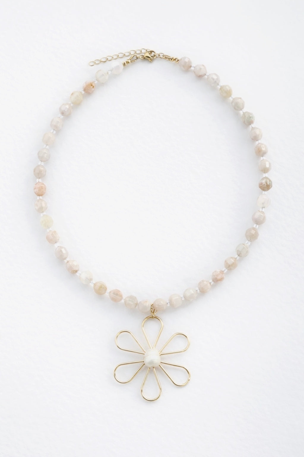 Flower Agate Necklace