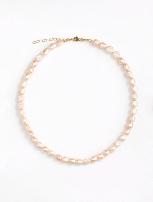 Peach Pearl Necklace - VOLIÀ