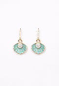 Turquoise Seashell Earrings - VOLIÀ