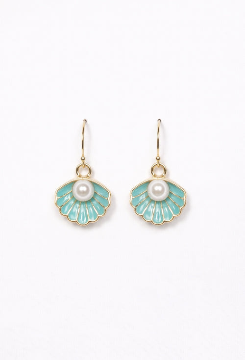 Turquoise Seashell Earrings - VOLIÀ