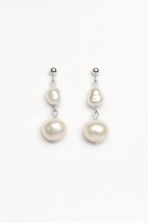 Silver Pearl Earrings - VOLIÀ