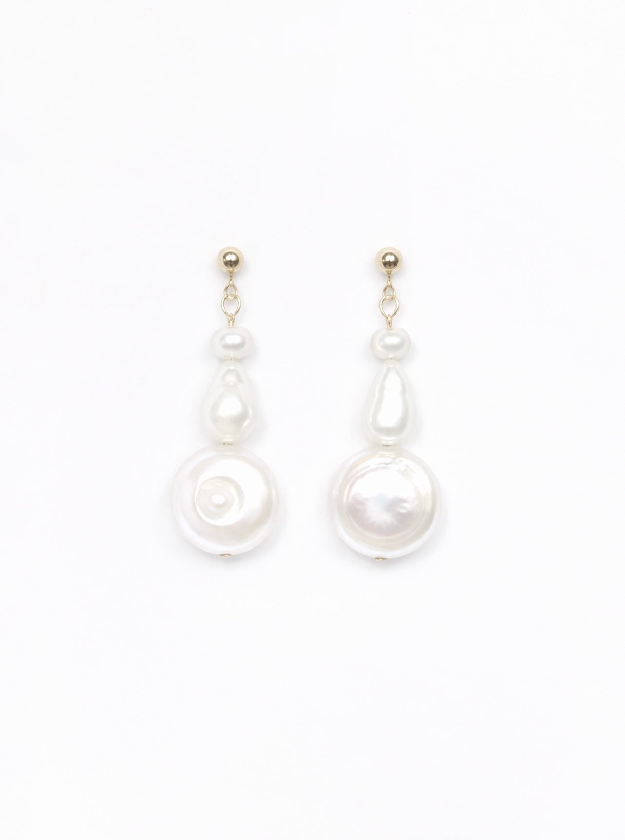 Gold Pearl Earrings - VOLIÀ
