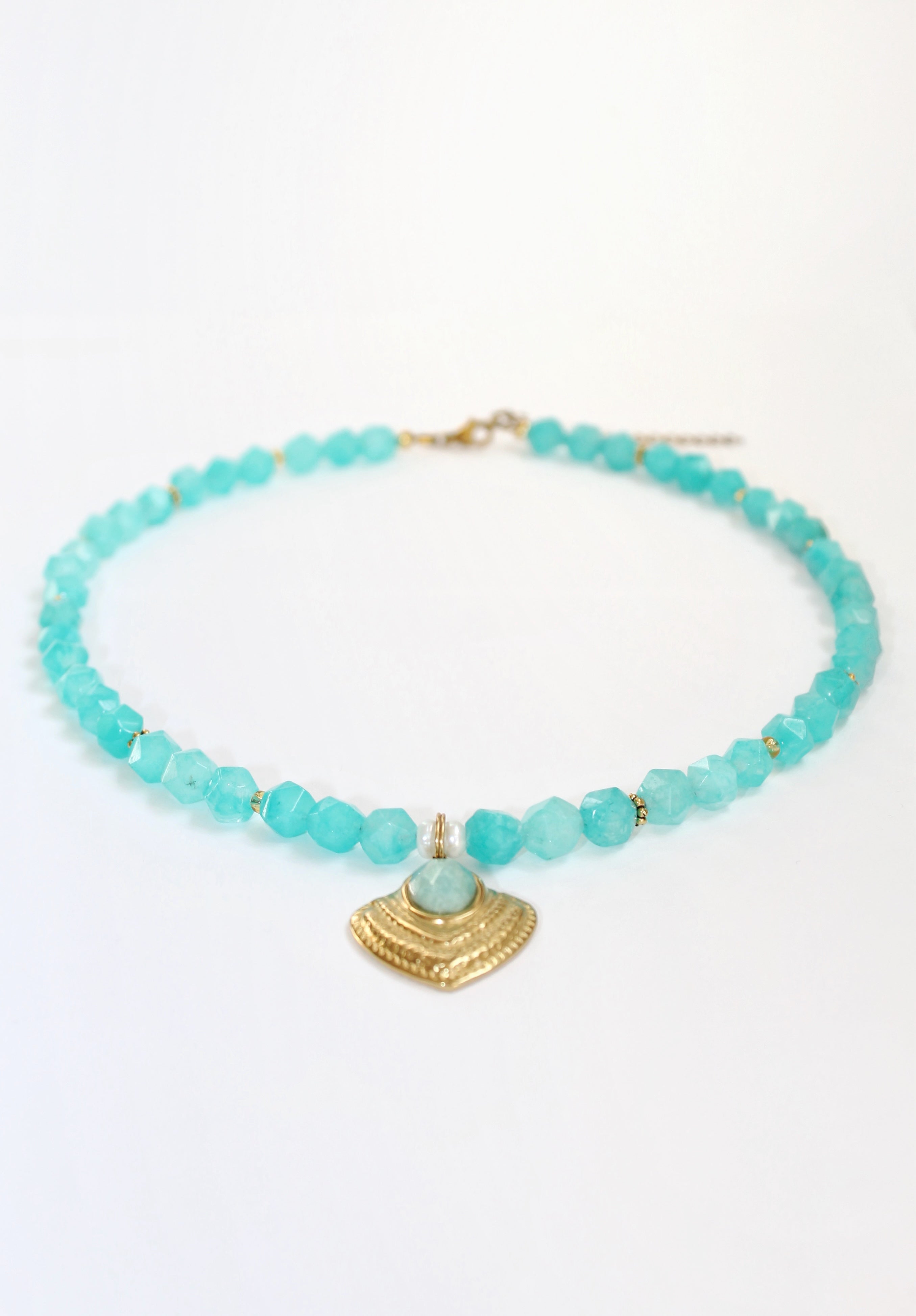 Amazonite Pearl Necklace - VOLIÀ