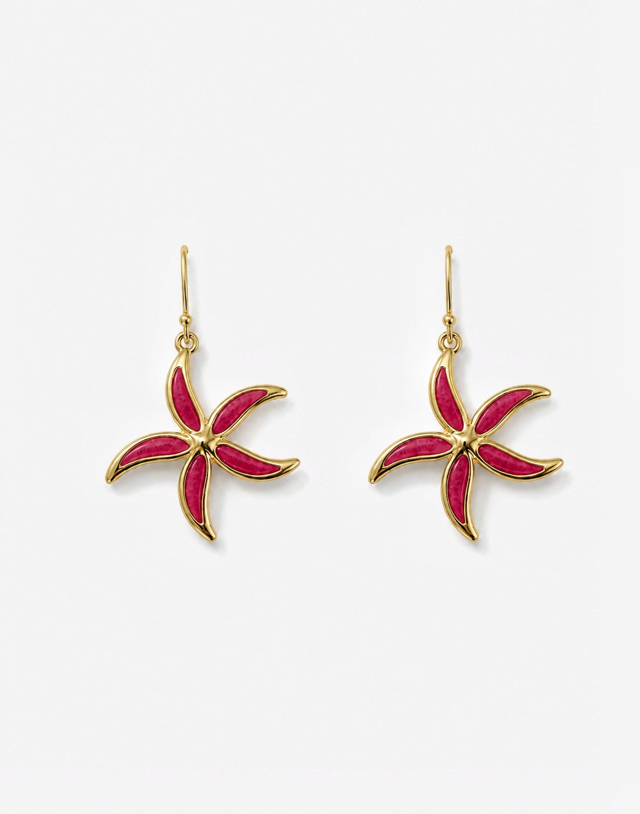 Red Sea Star Earrings