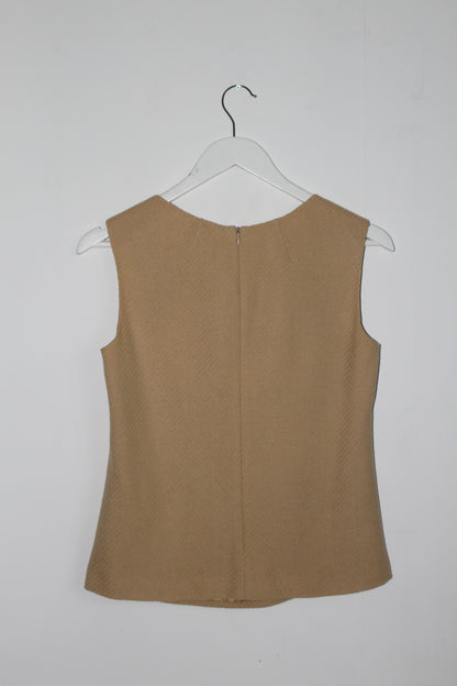 Laurel beige camel wool Top - VOLIÀ. volia atelier | exclusive pre loved fashion