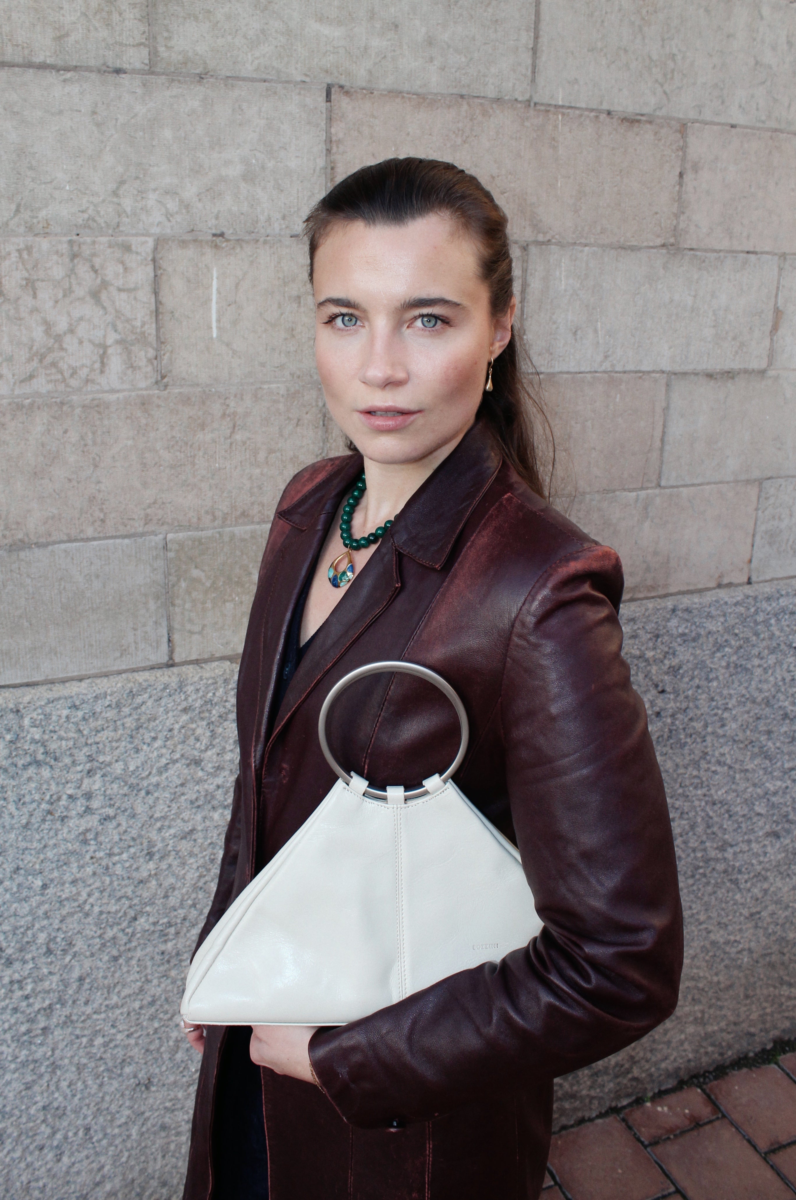 White Leather Bag - VOLIÀ