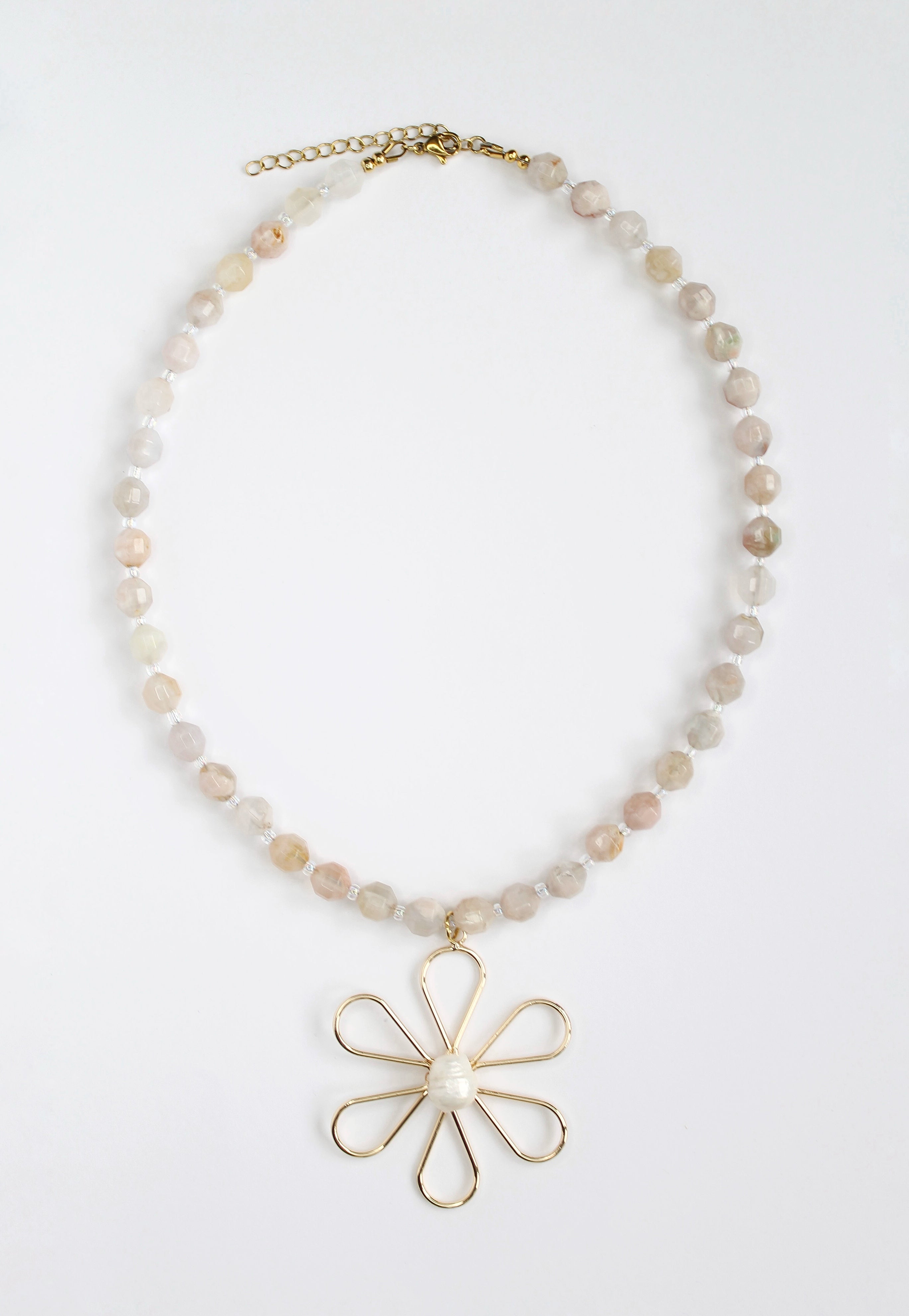 Flower Agate Necklace - VOLIÀ