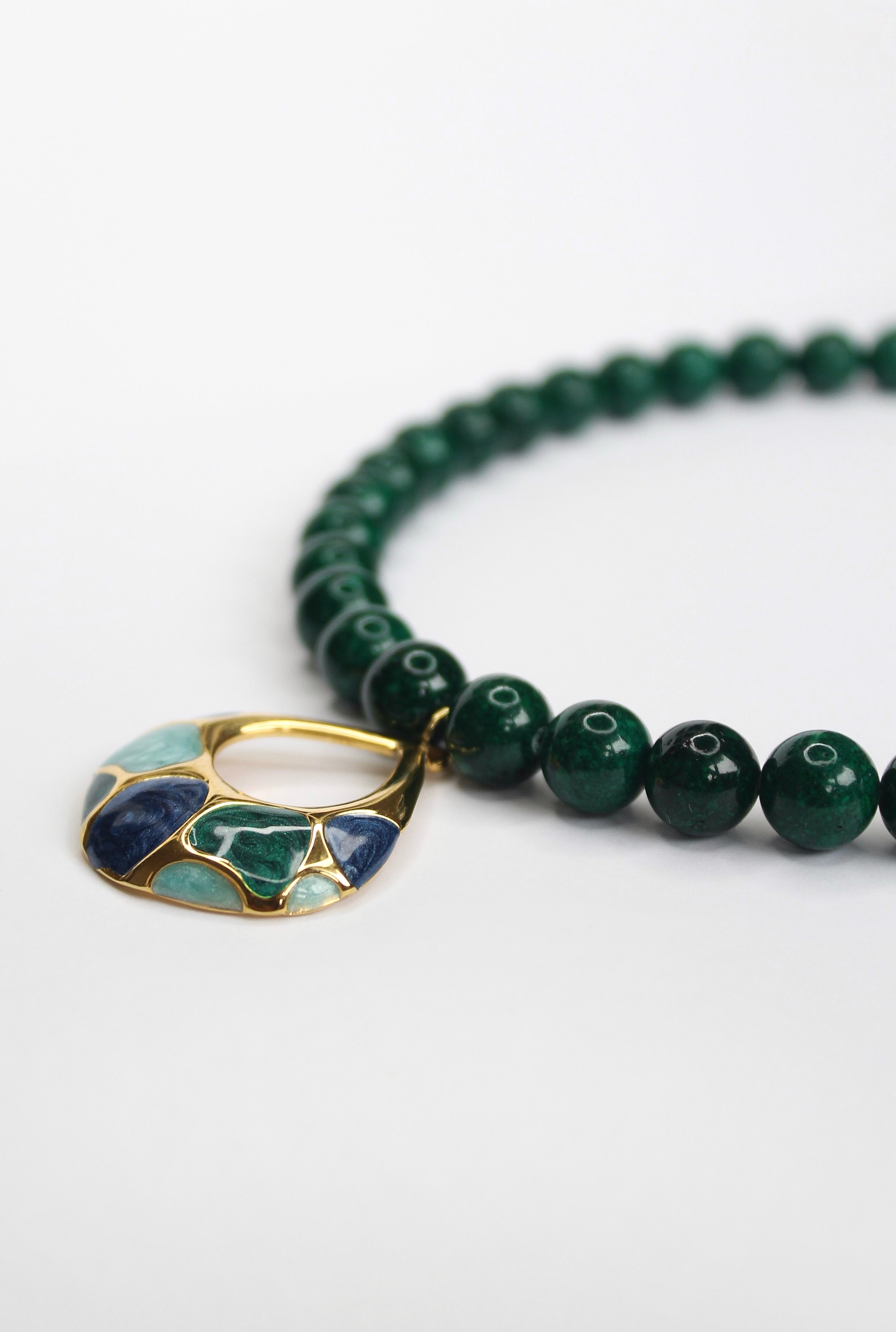 Emerald River Stone Necklace - VOLIÀ