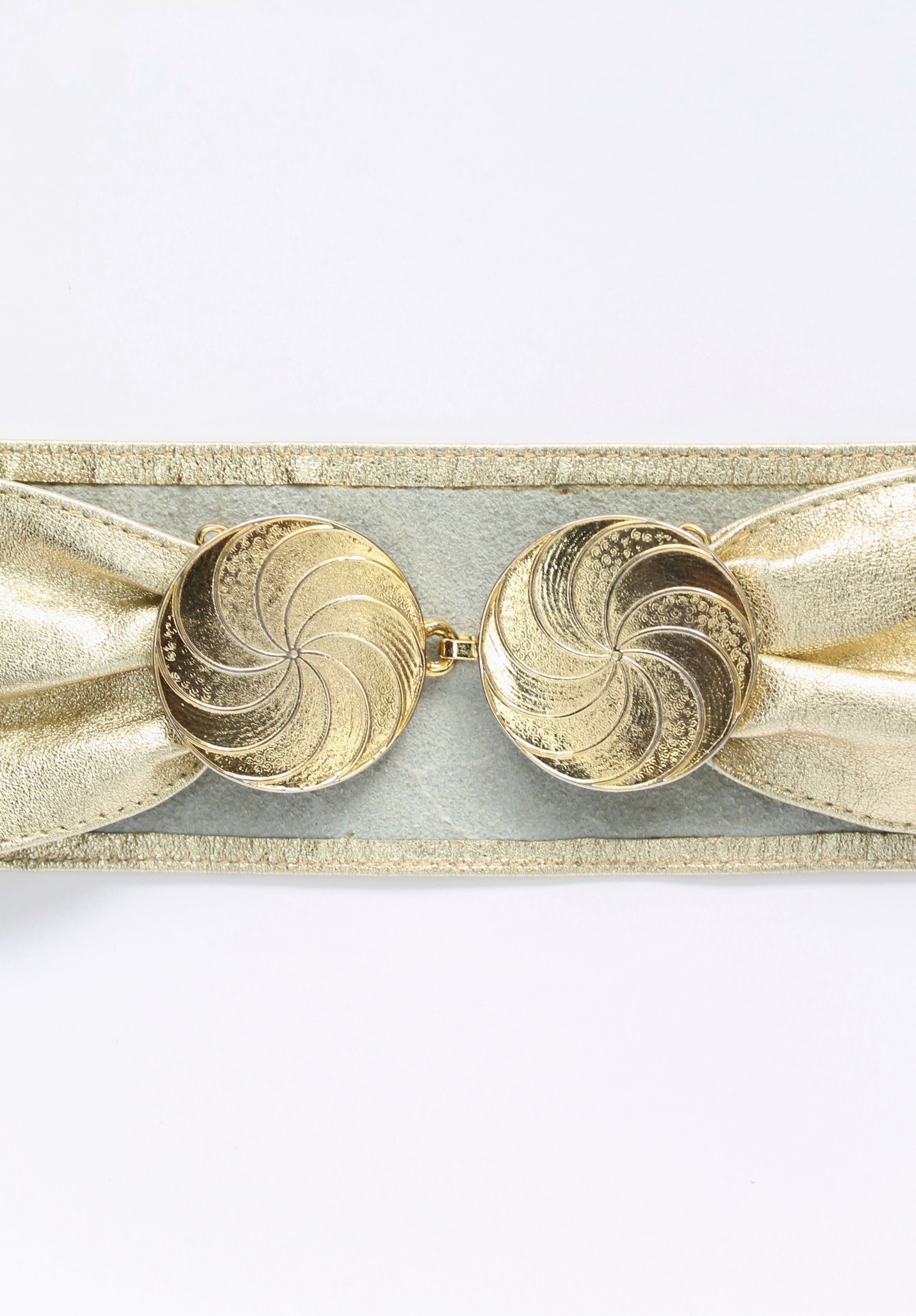 Gold Leather Belt - VOLIÀ