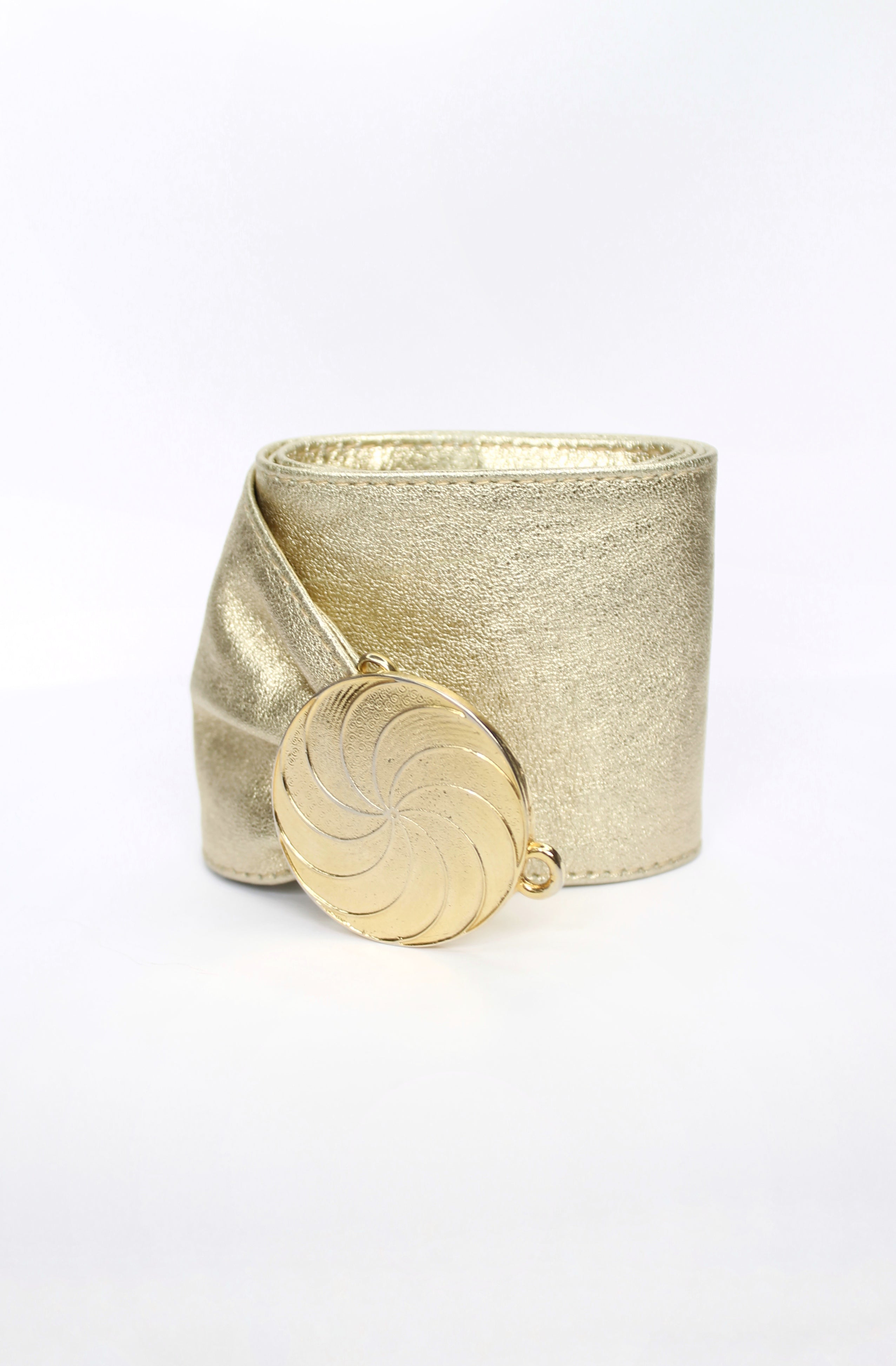 Gold Leather Belt - VOLIÀ