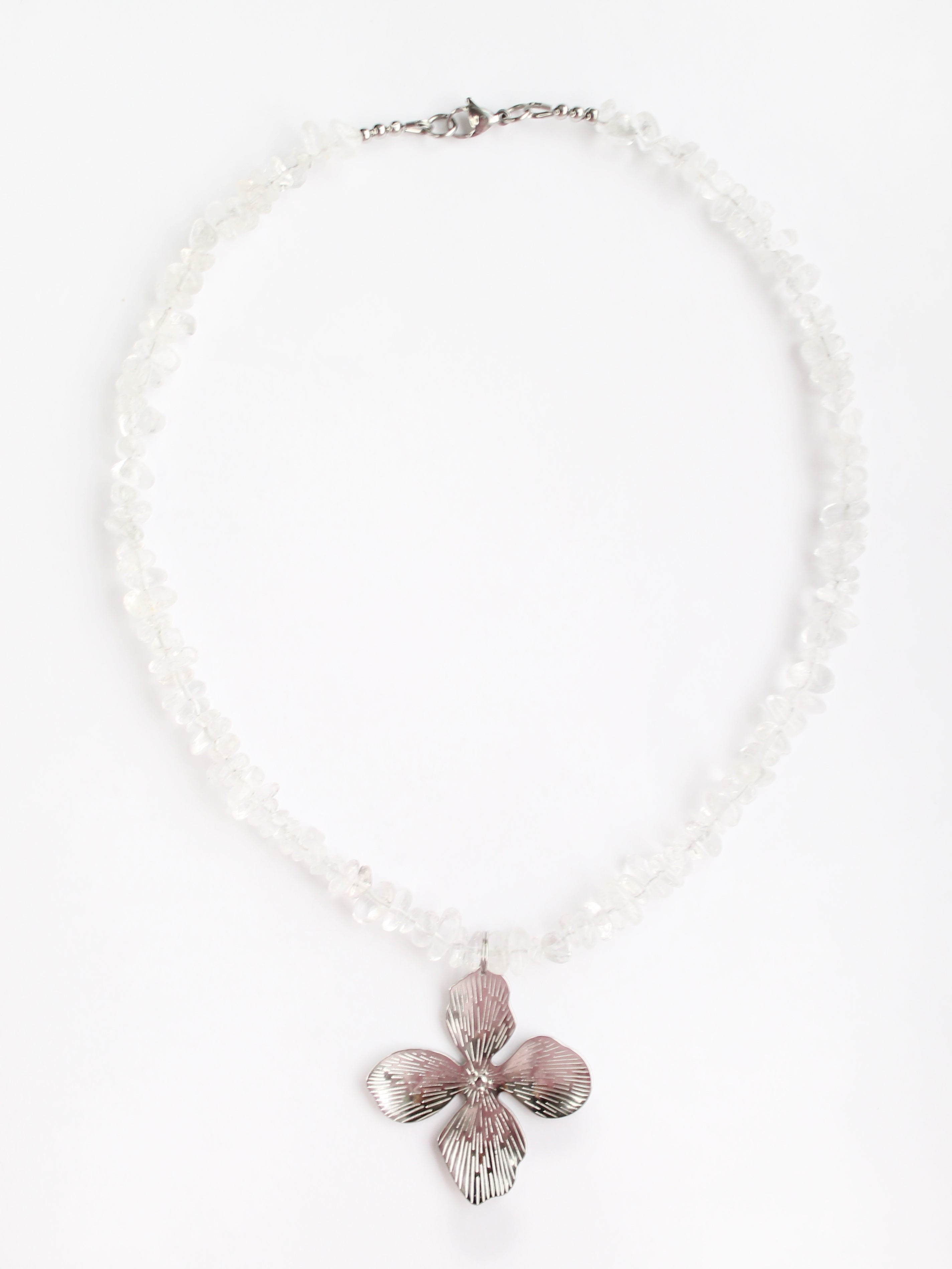 Floral Quartz Necklace
