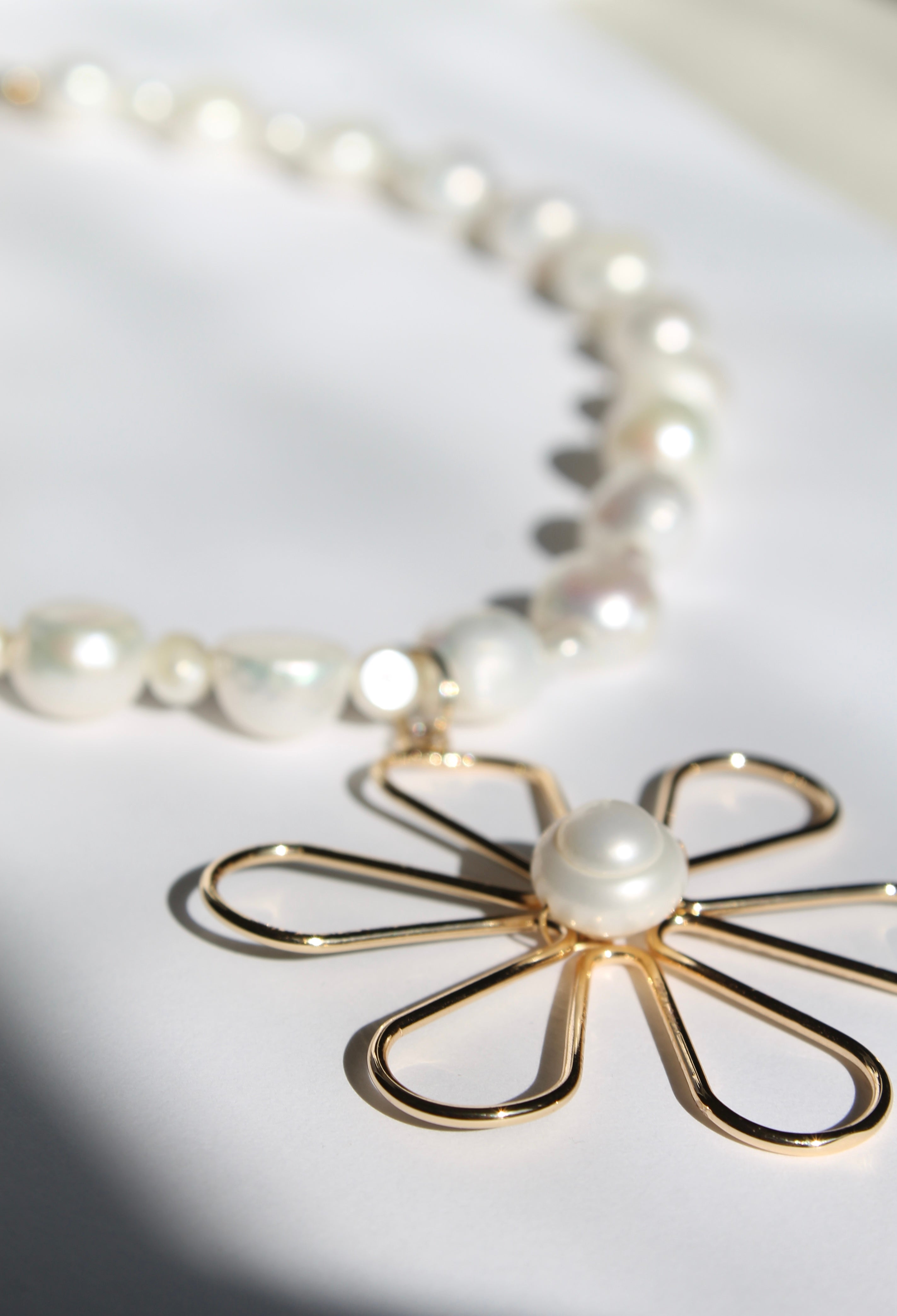 Flower Pearl Necklace - VOLIÀ